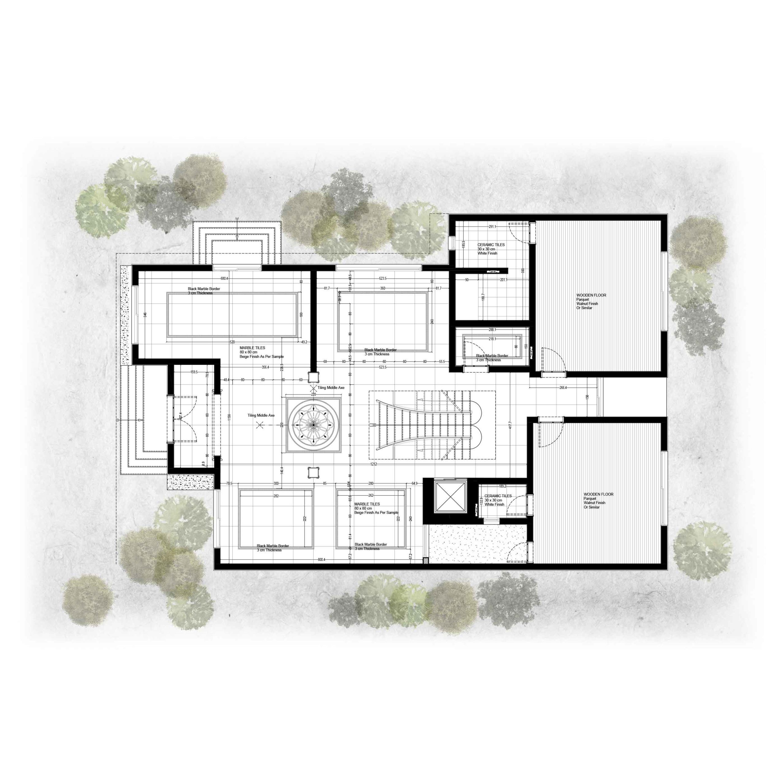 aménagement appartement haut de gamme annecy Dessin-de-plan-architecture-Annecy